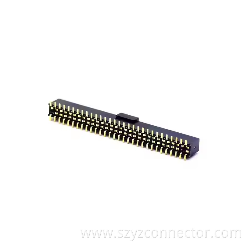 1.27mm Pitch Female Header O TYPE Full Bottom Type Dual Row Straight With Post H4.3mm 23P-250P (1)